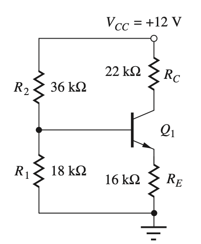 A four-resistor bias network